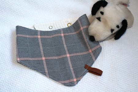 bandana grijs rose ruit